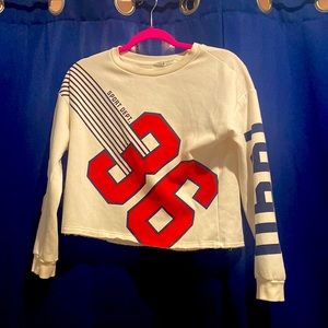 H & M sport dept. long sleeve crop